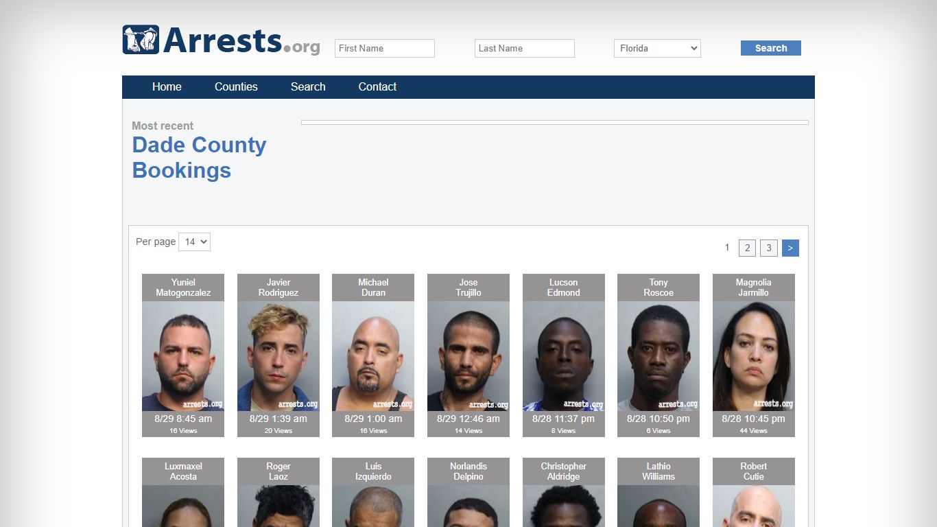 Dade County Arrests and Inmate Search